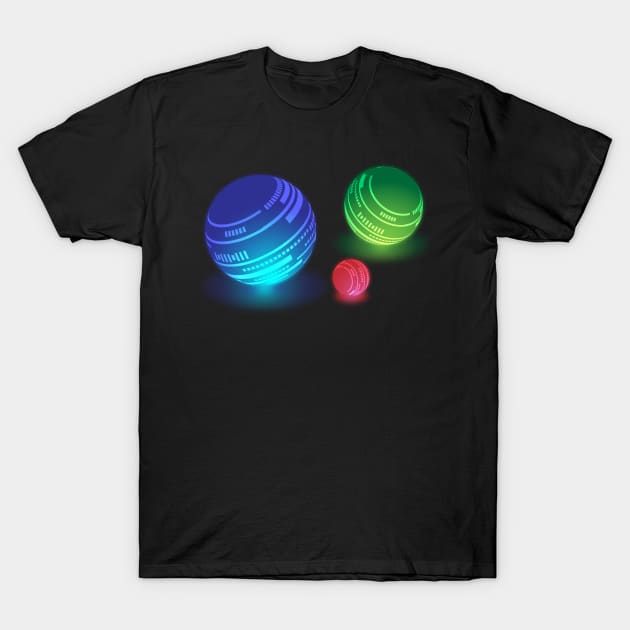 Glowing balls T-Shirt by Mati Digital Art